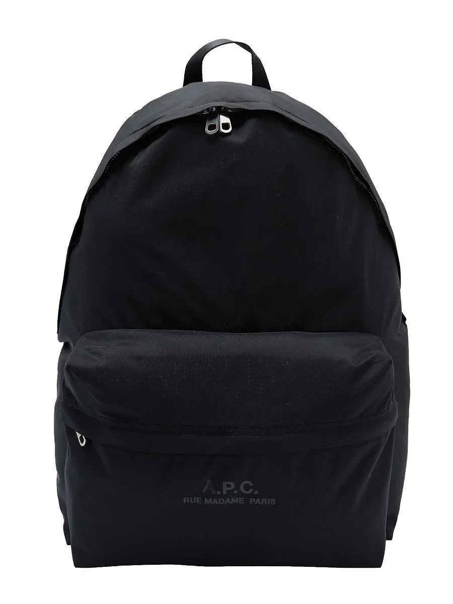 A.P.C. Logo Zip Pocket Backpack