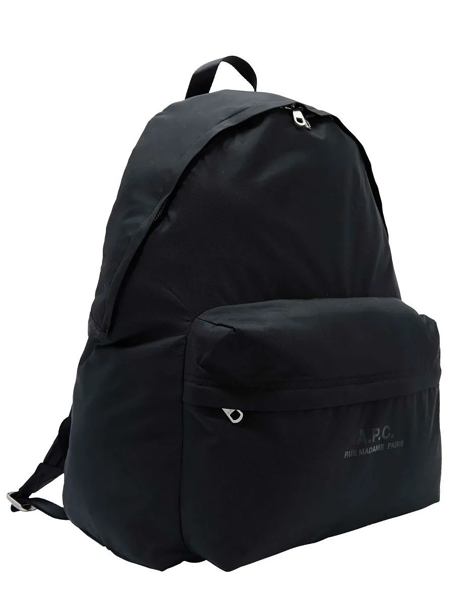 A.P.C. Logo Zip Pocket Backpack