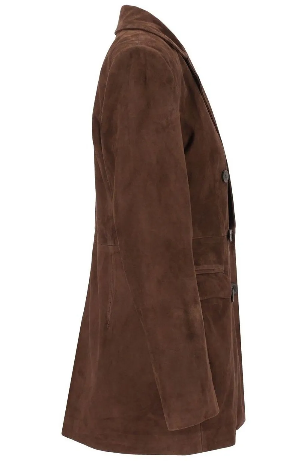 Safia Double-Breasted Suede Blazer