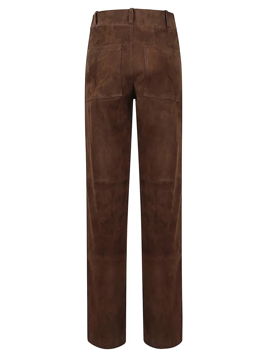 Arma Suede Straight-Leg Pants
