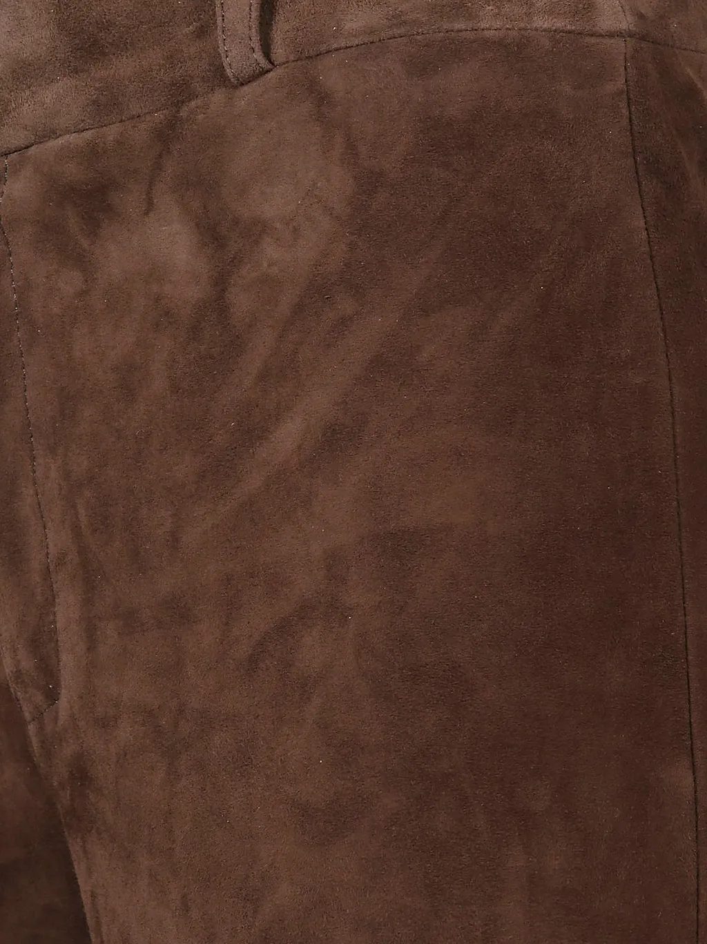 Arma Suede Straight-Leg Pants