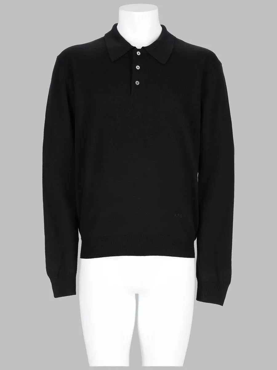 A.P.C. Long-Sleeve Polo Shirt
