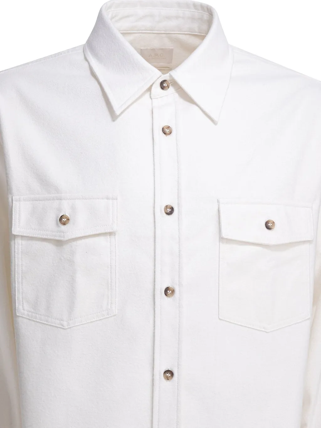 A.P.C. Long-Sleeved Buttoned Overshirt