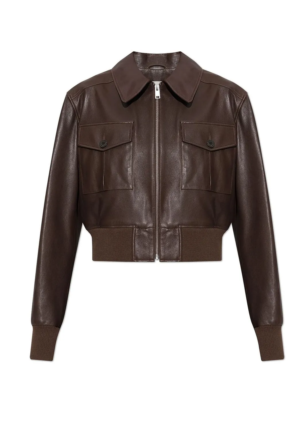 Arma Zafira Cropped Leather Jacket