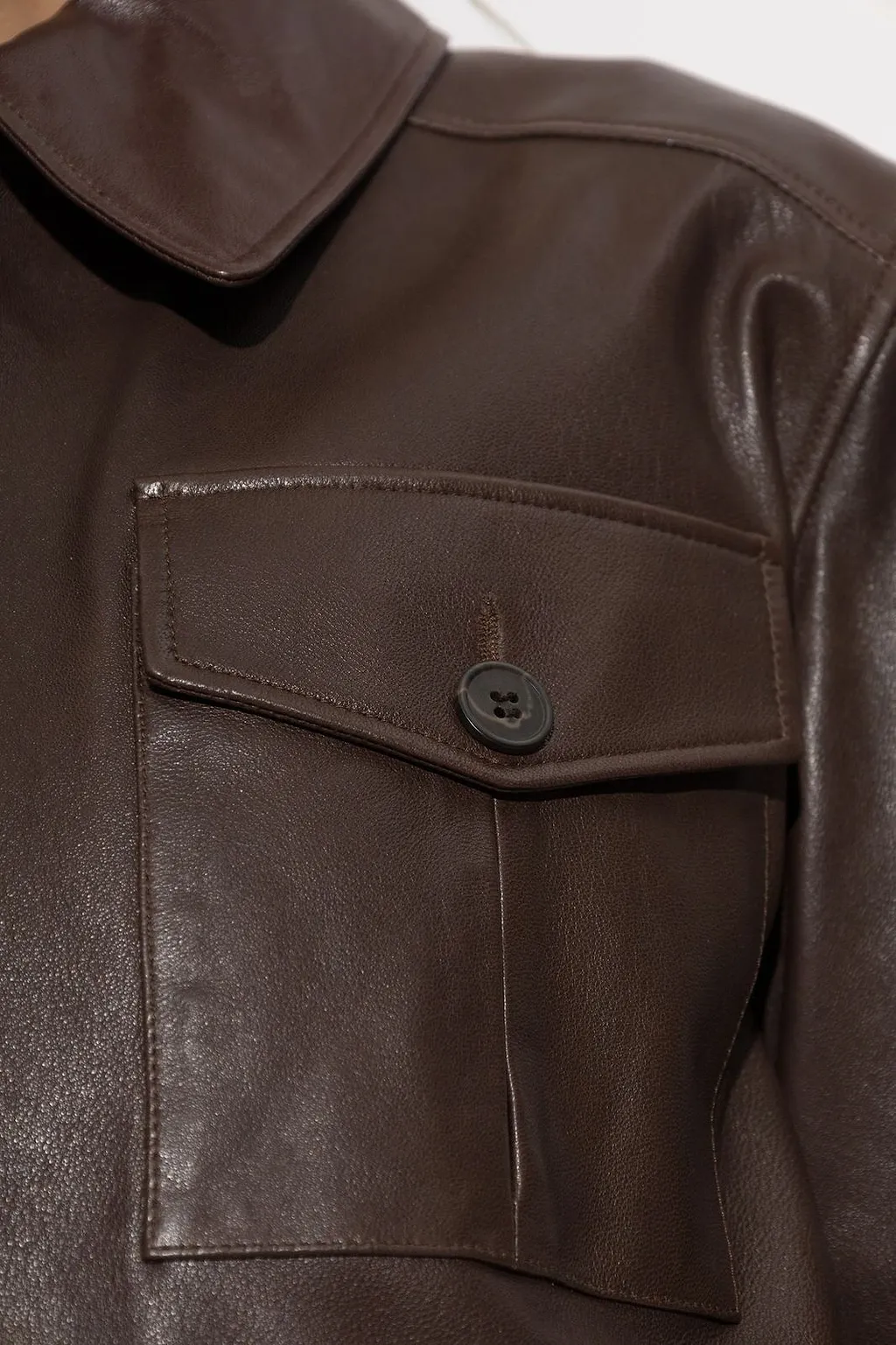 Arma Zafira Cropped Leather Jacket