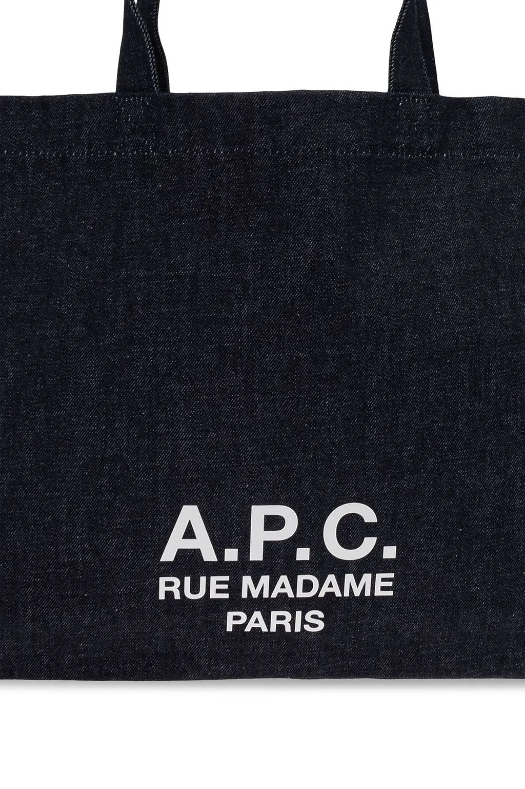 A.P.C. Lou Rue Madame Logo Tote Bag