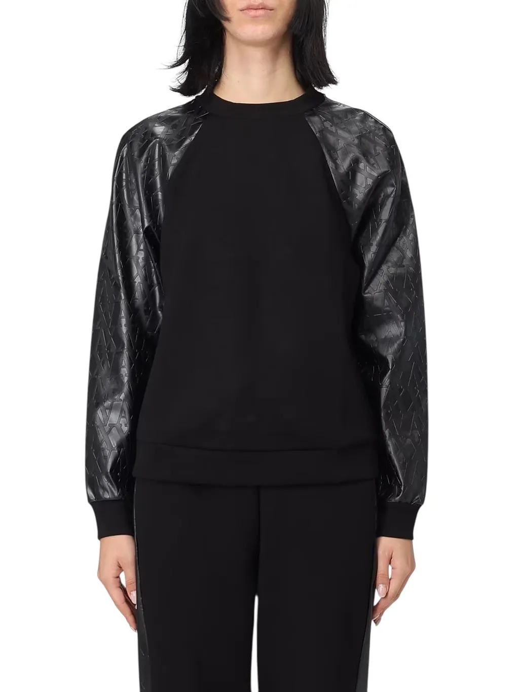 Armani Exchange Contrast Sleeved Sweatshirt