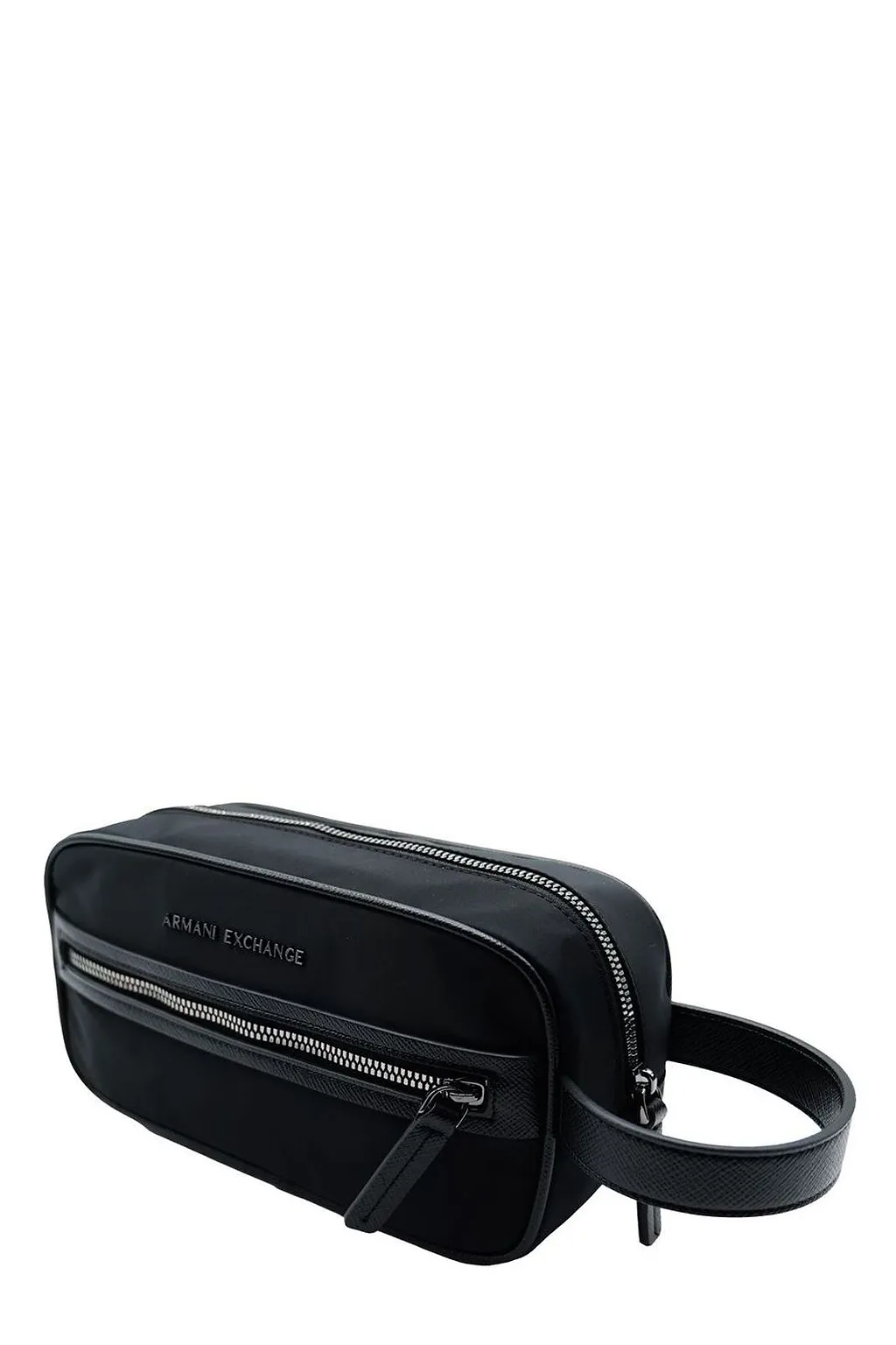 Armani Exchange Logo Plaque Zipped Beauty Case