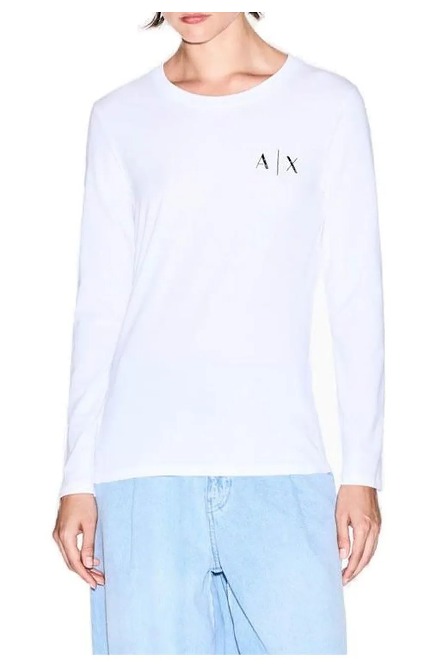 Armani Exchange Long-Sleeved Crewneck T-Shirt