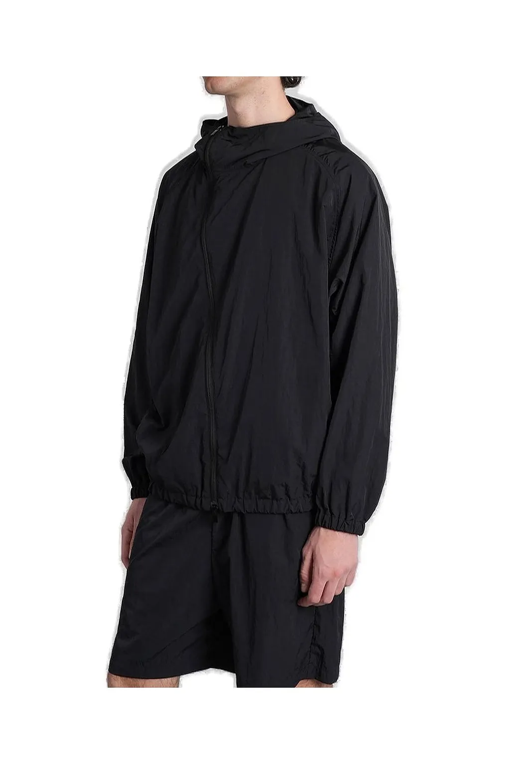 Attachment Asymmetric-Zip Long-Sleeved Jacket