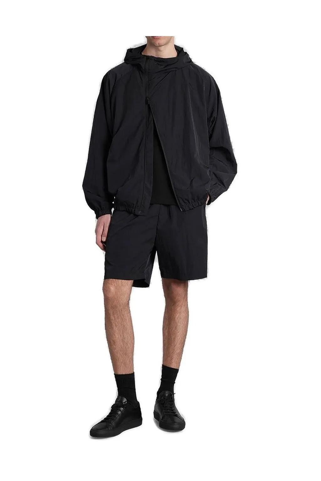 Attachment Asymmetric-Zip Long-Sleeved Jacket