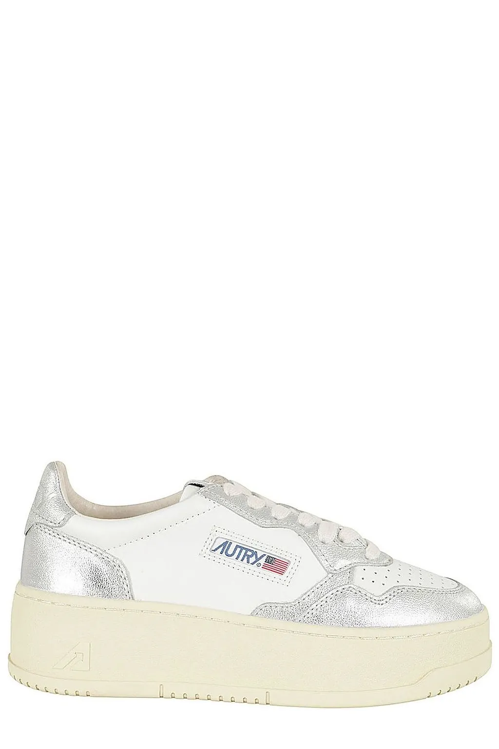 Autry Metallic Platform Low-Top Sneakers