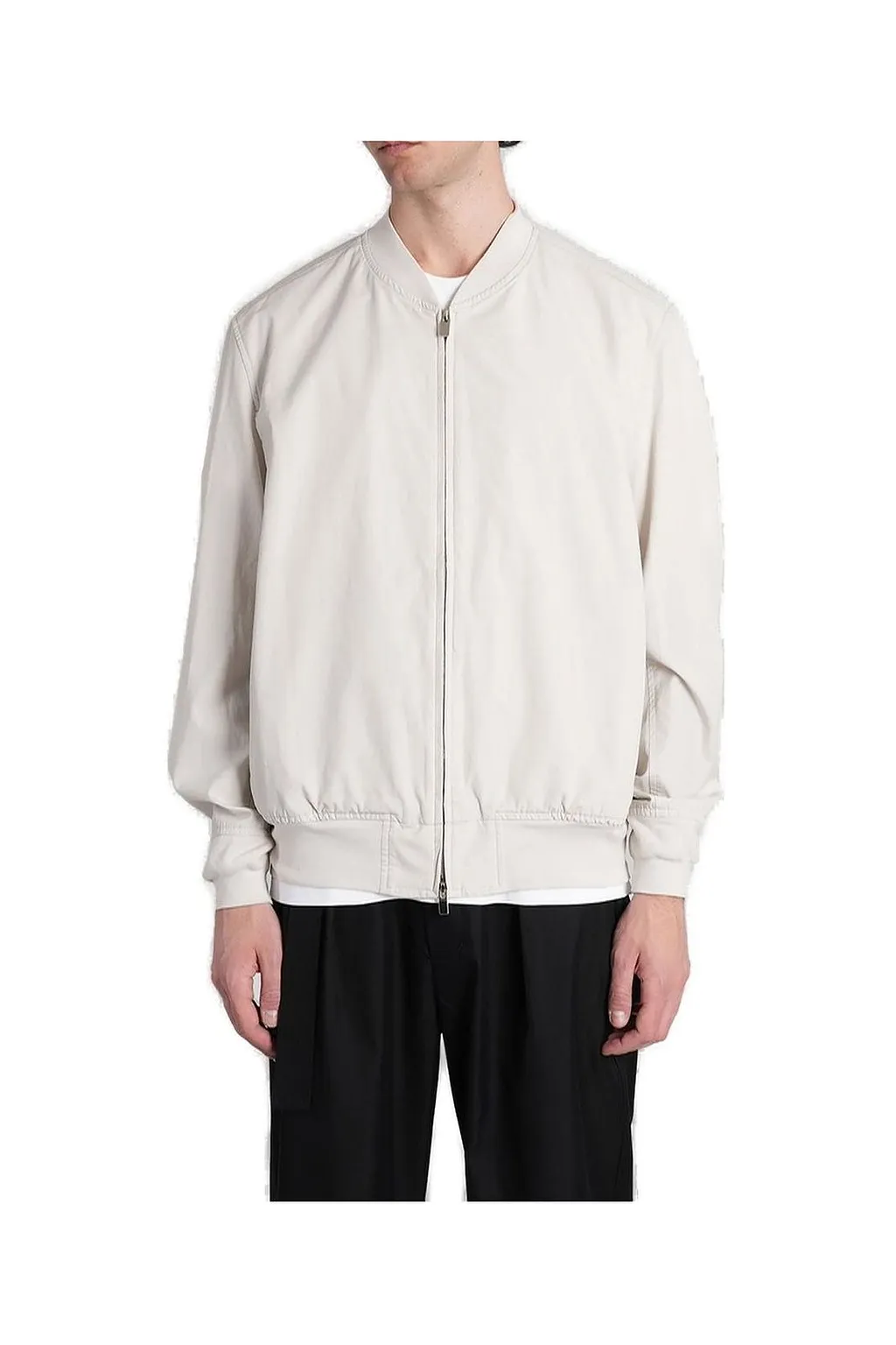 Attachment Ma-1 Zip-Up Long-Sleeved Jacket