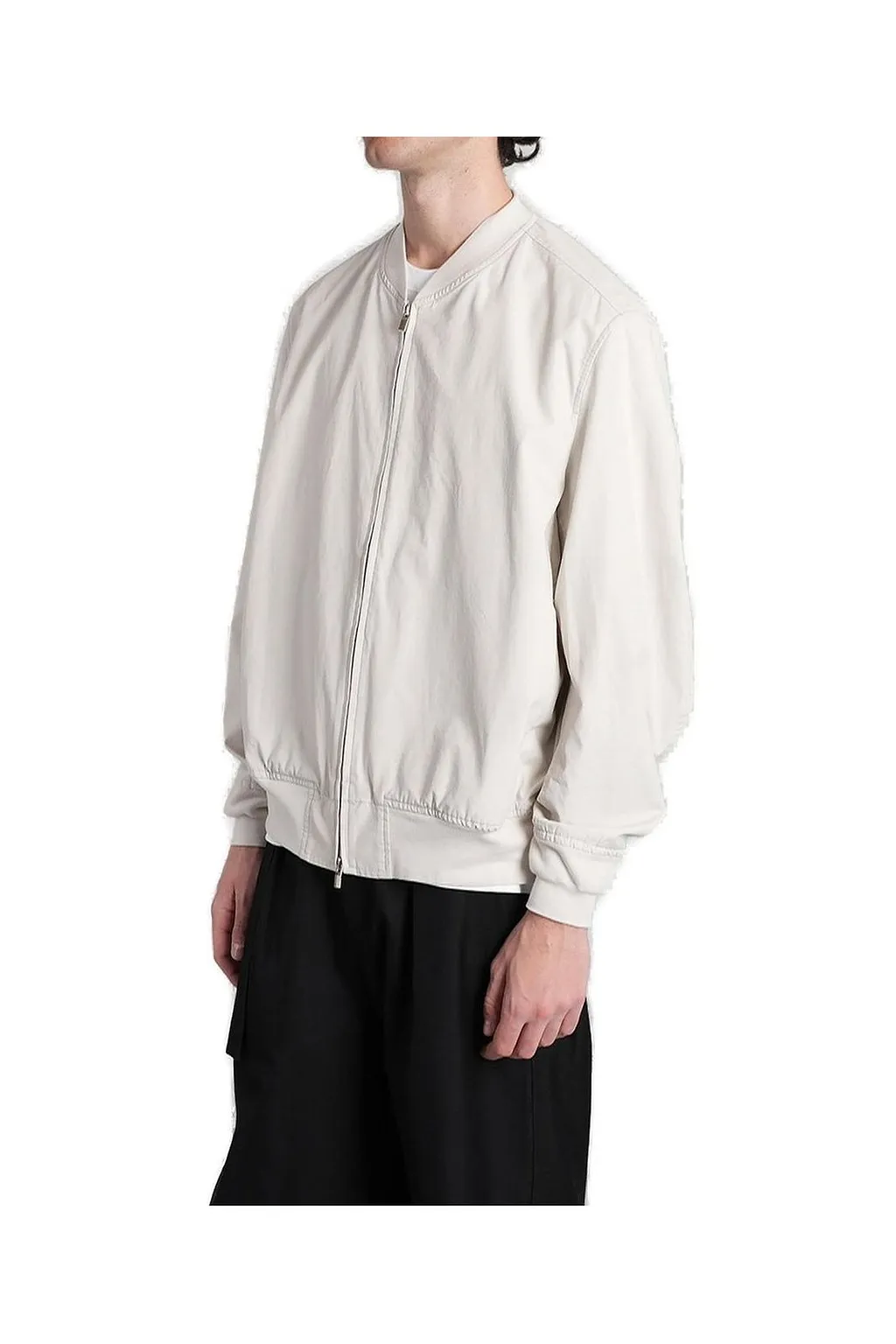 Attachment Ma-1 Zip-Up Long-Sleeved Jacket