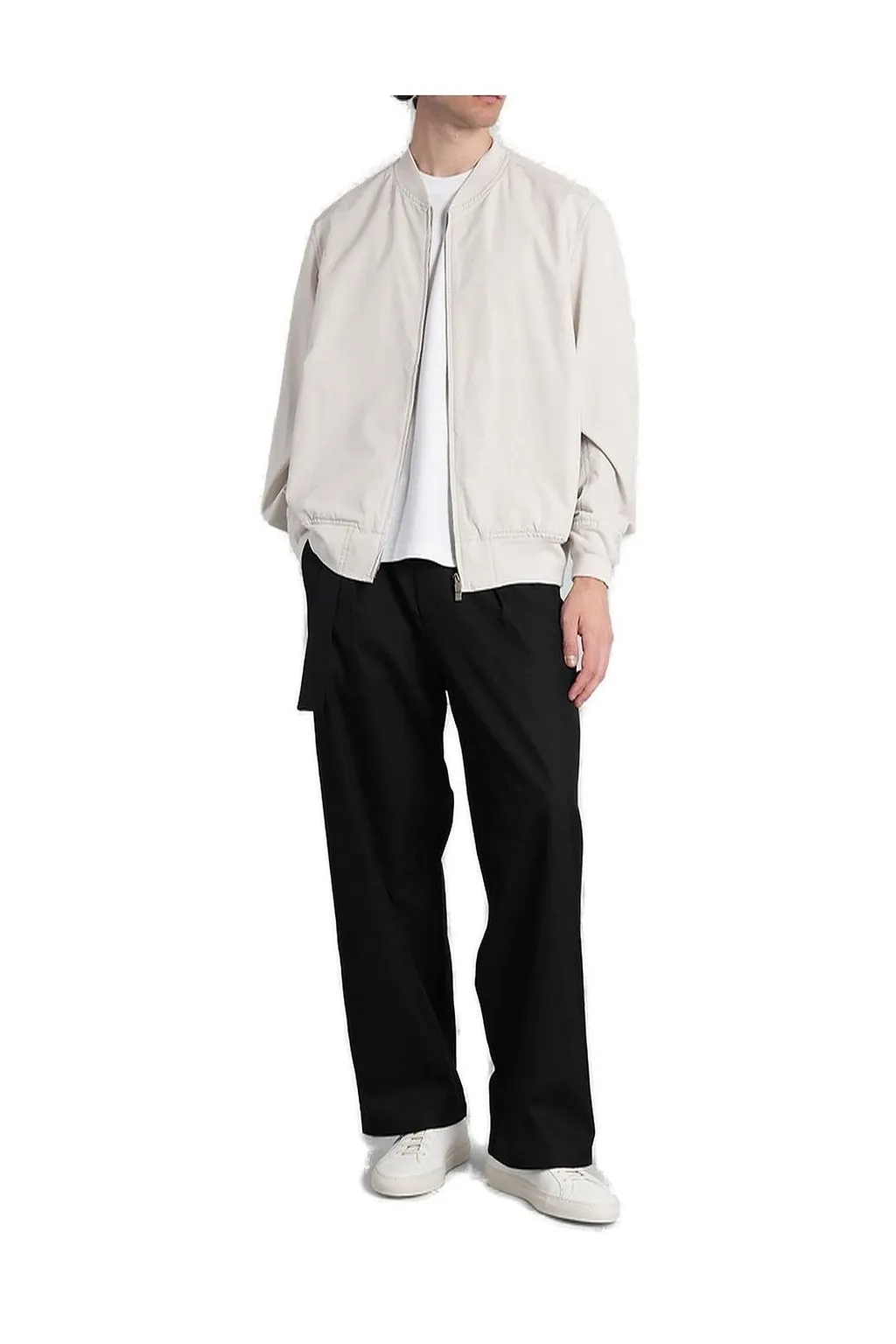 Attachment Ma-1 Zip-Up Long-Sleeved Jacket