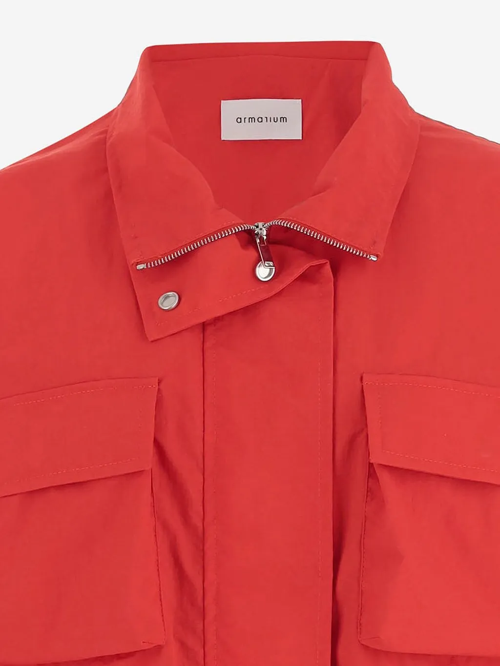 Armarium Zip-Front Patch Pocket Coat
