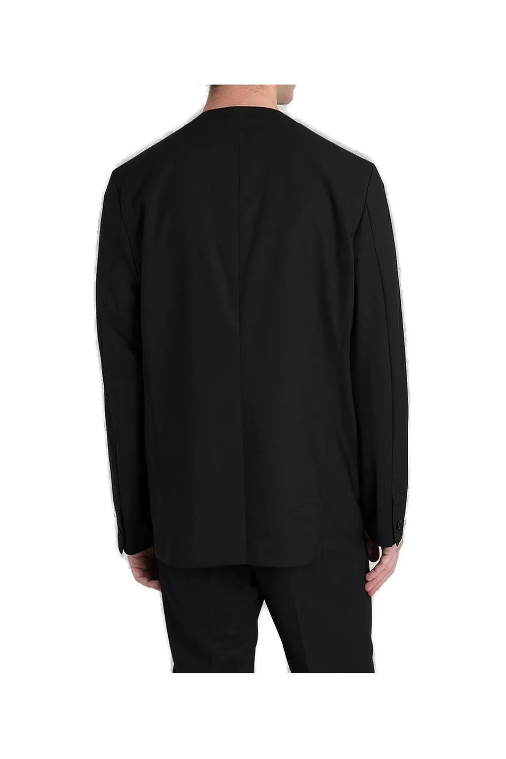 Attachment Single-Breasted V-Neck Jacket