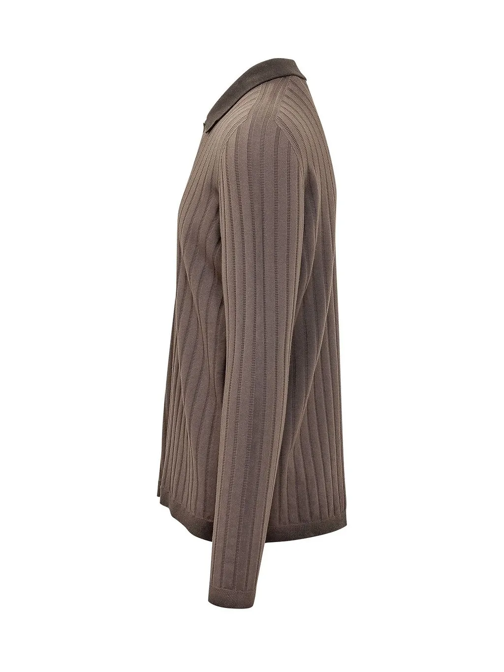 Arovescio Ribbed Long-Sleeve Shirt