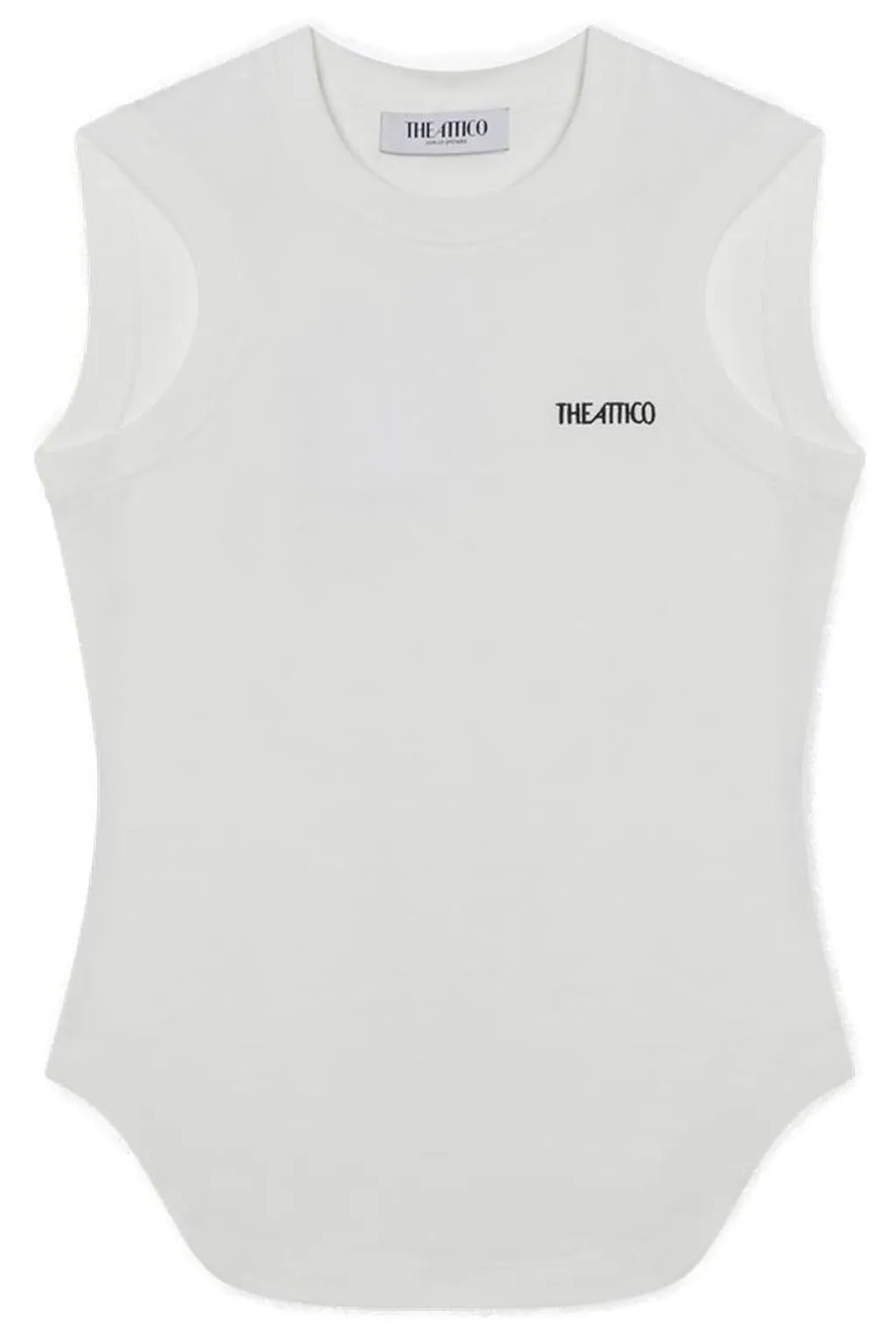 Attico Logo Embroidered Knitted Tank Top