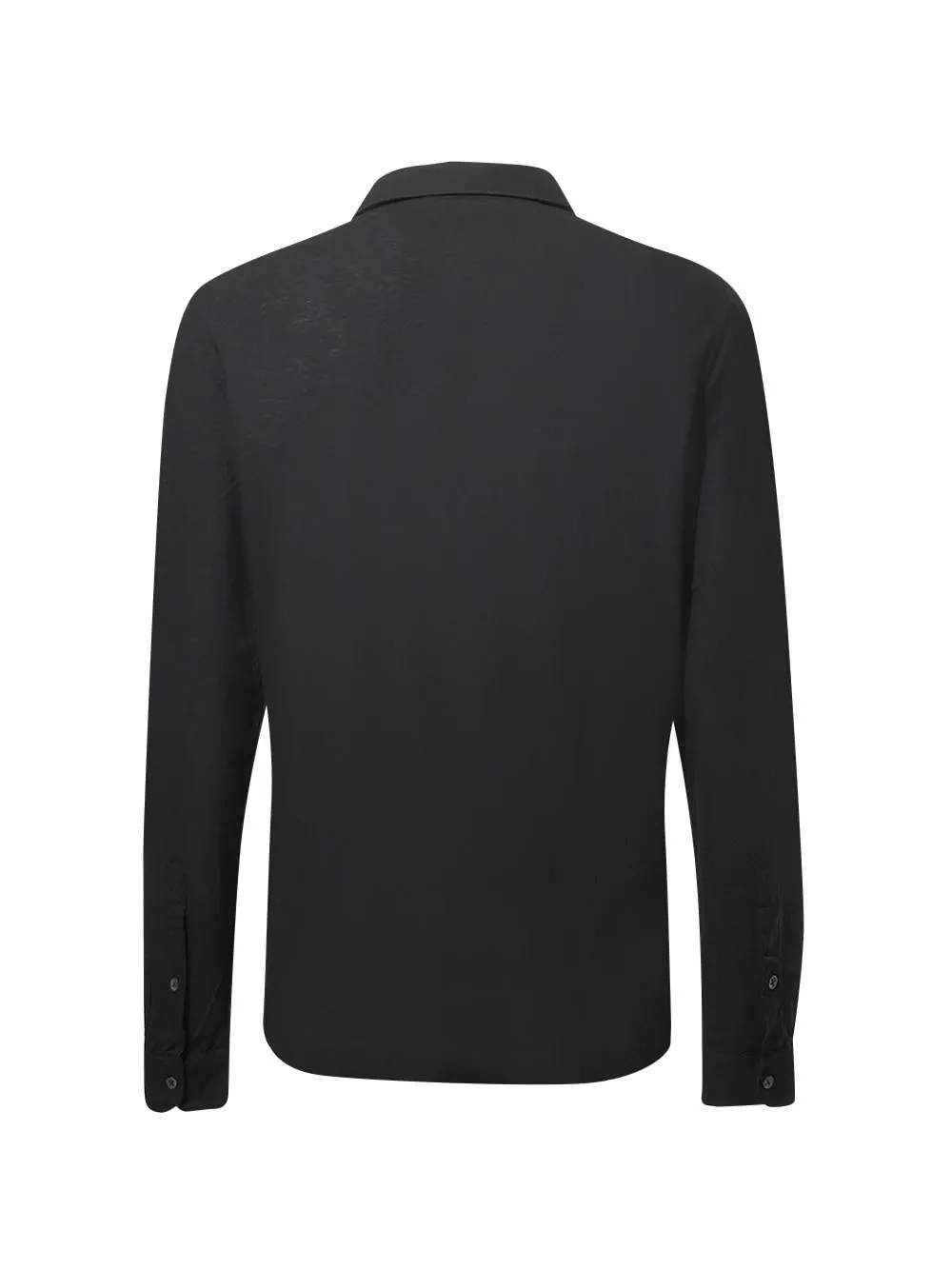 Arrows Long-Sleeve Cotton Polo Shirt