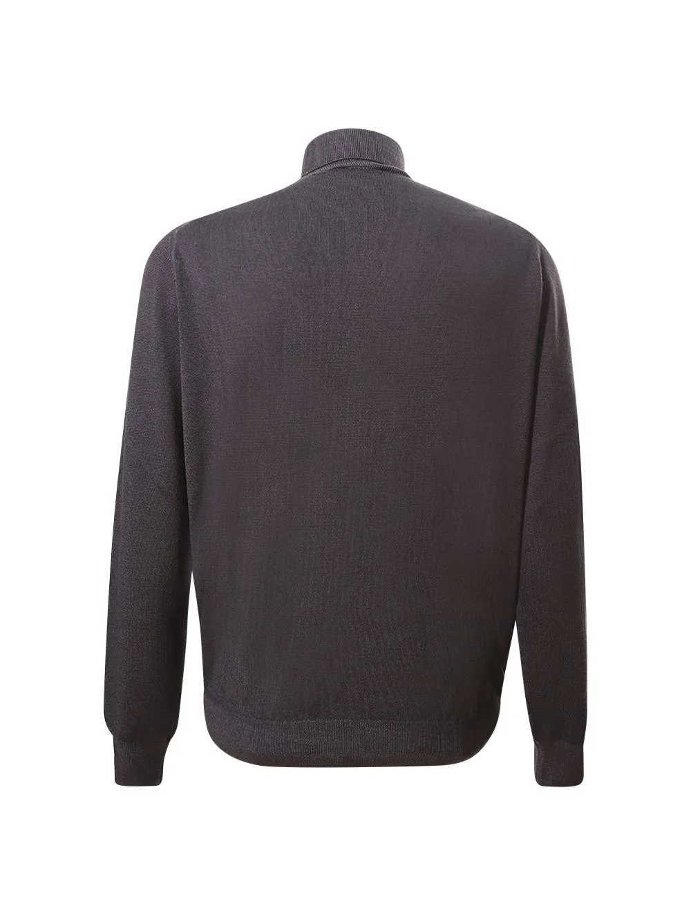 Arrows Ribbed Turtleneck Knitted Sweater