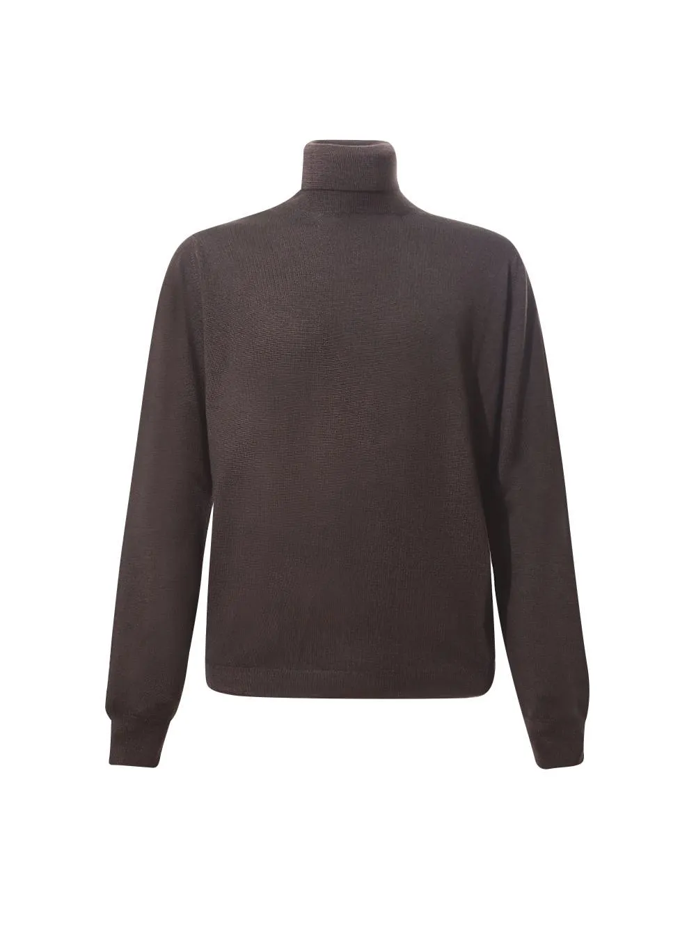 Arrows Ribbed Turtleneck Knitted Sweater