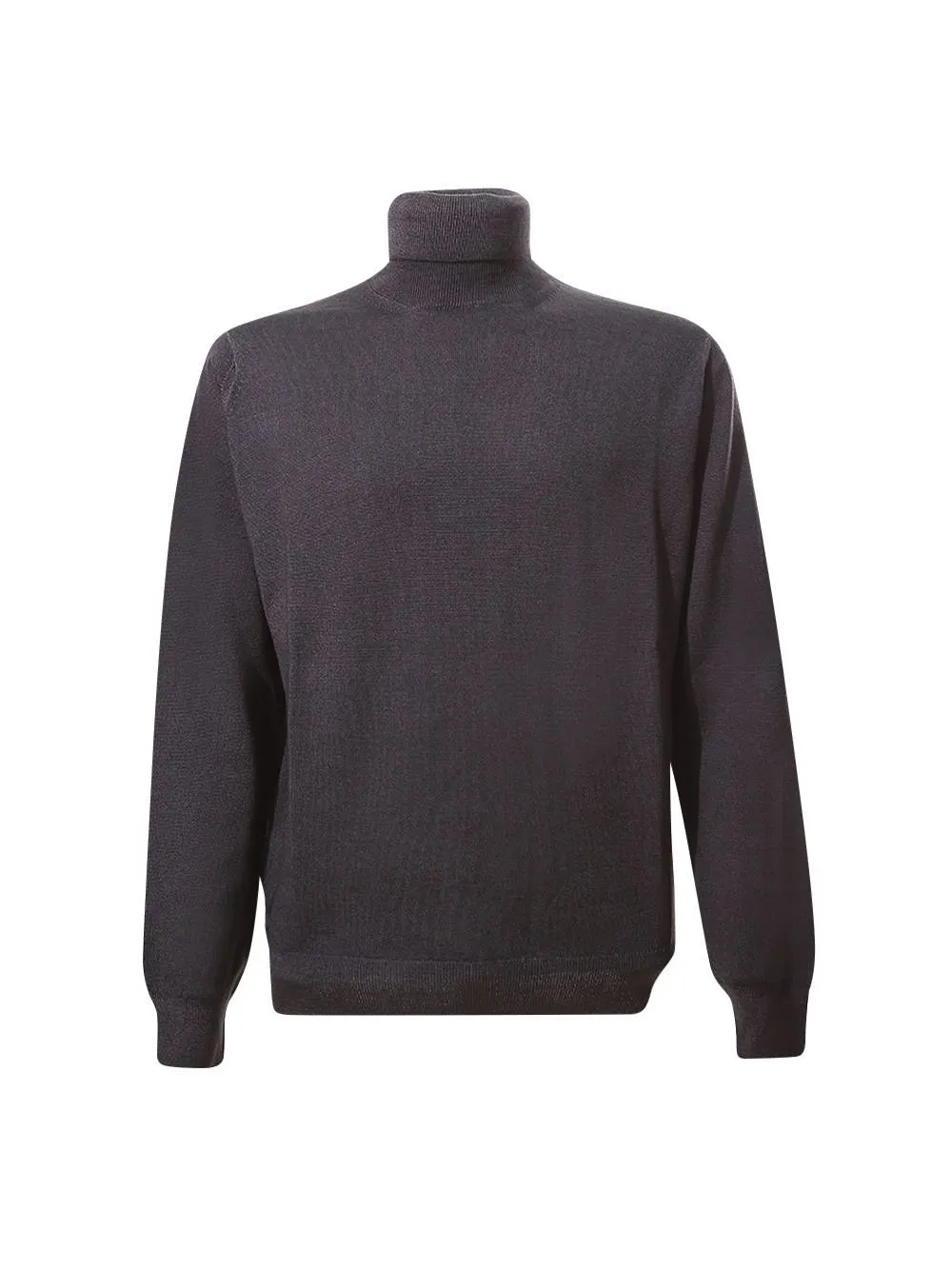 Arrows Ribbed Turtleneck Knitted Sweater