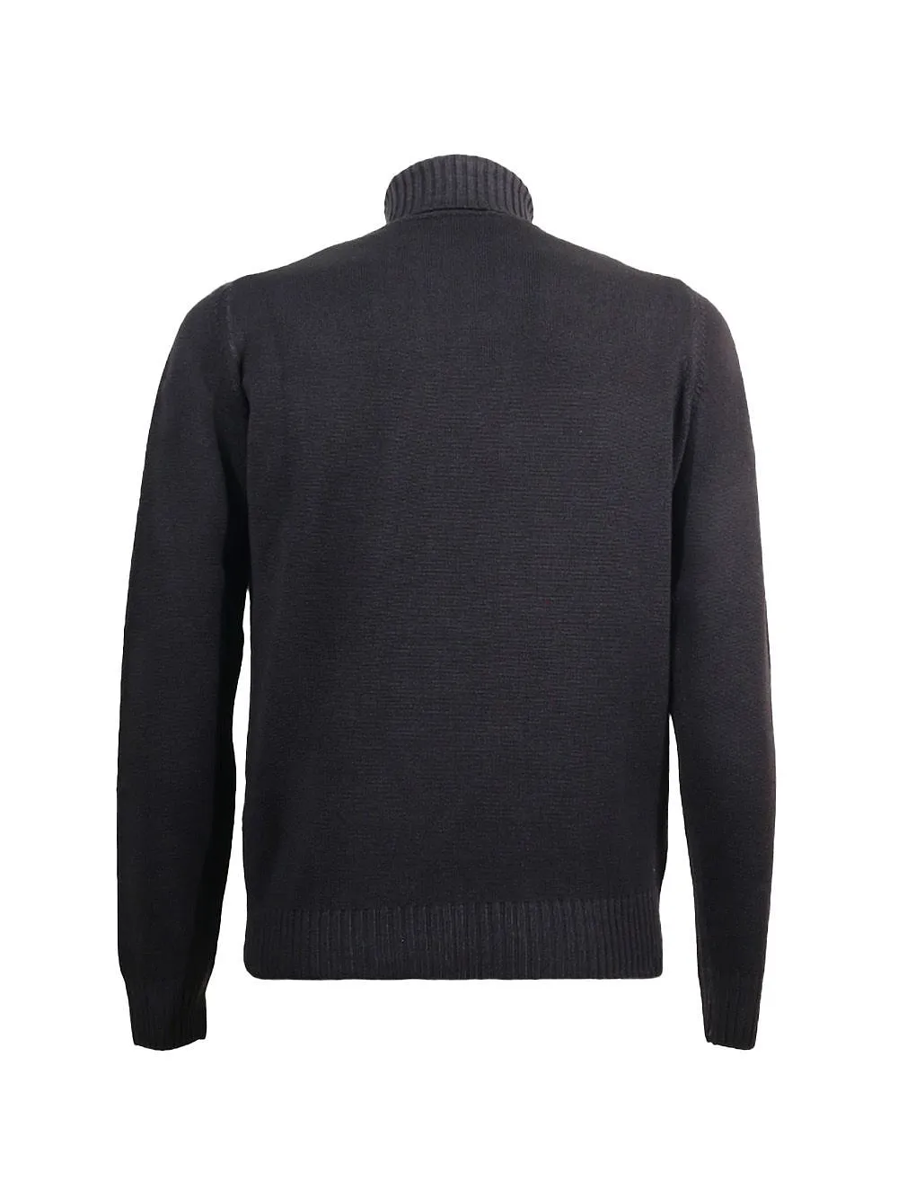 Arrows Ribbed Turtleneck Knitted Sweater