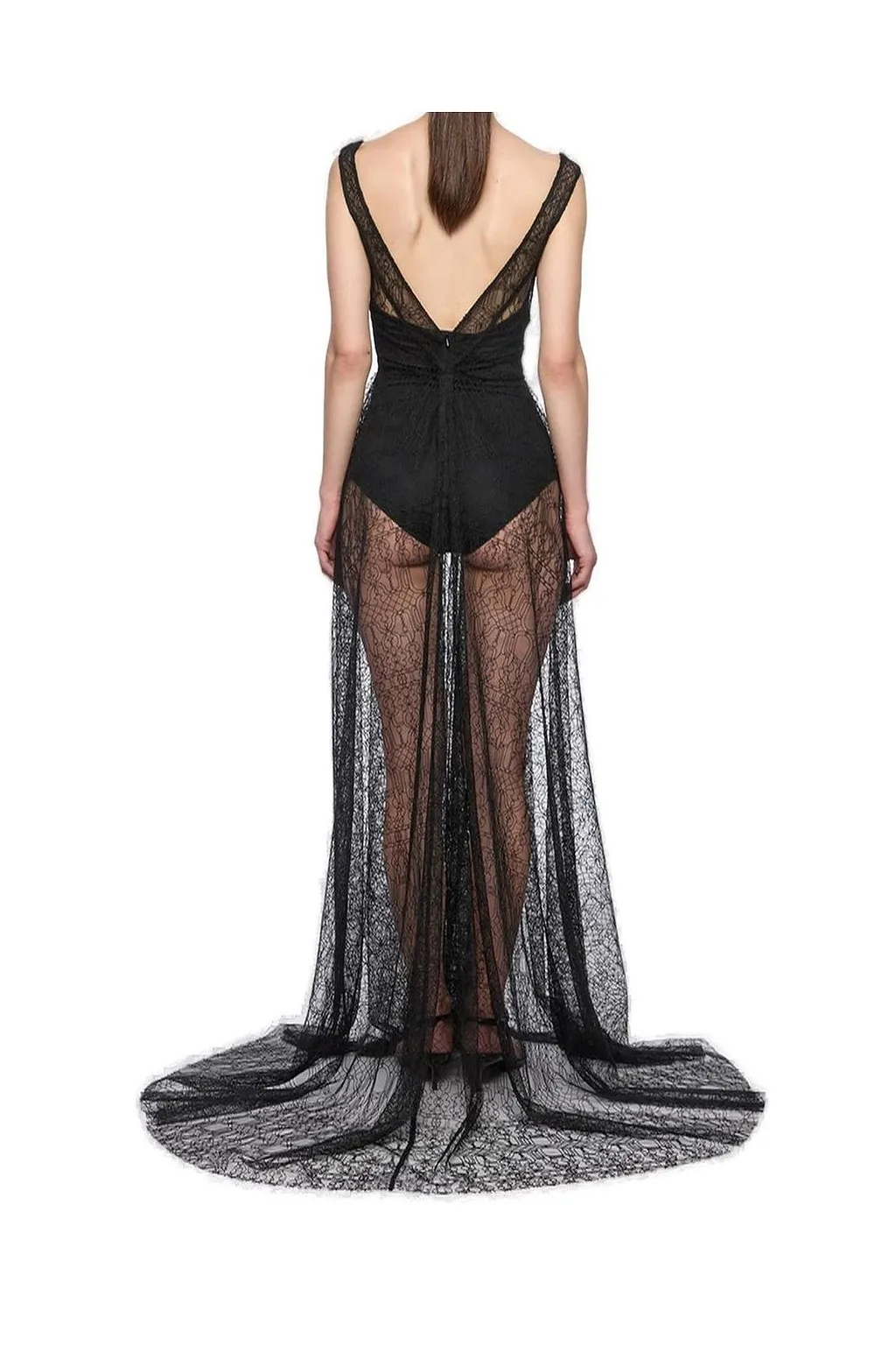 Atu Body Couture Embroidered Lace Gown
