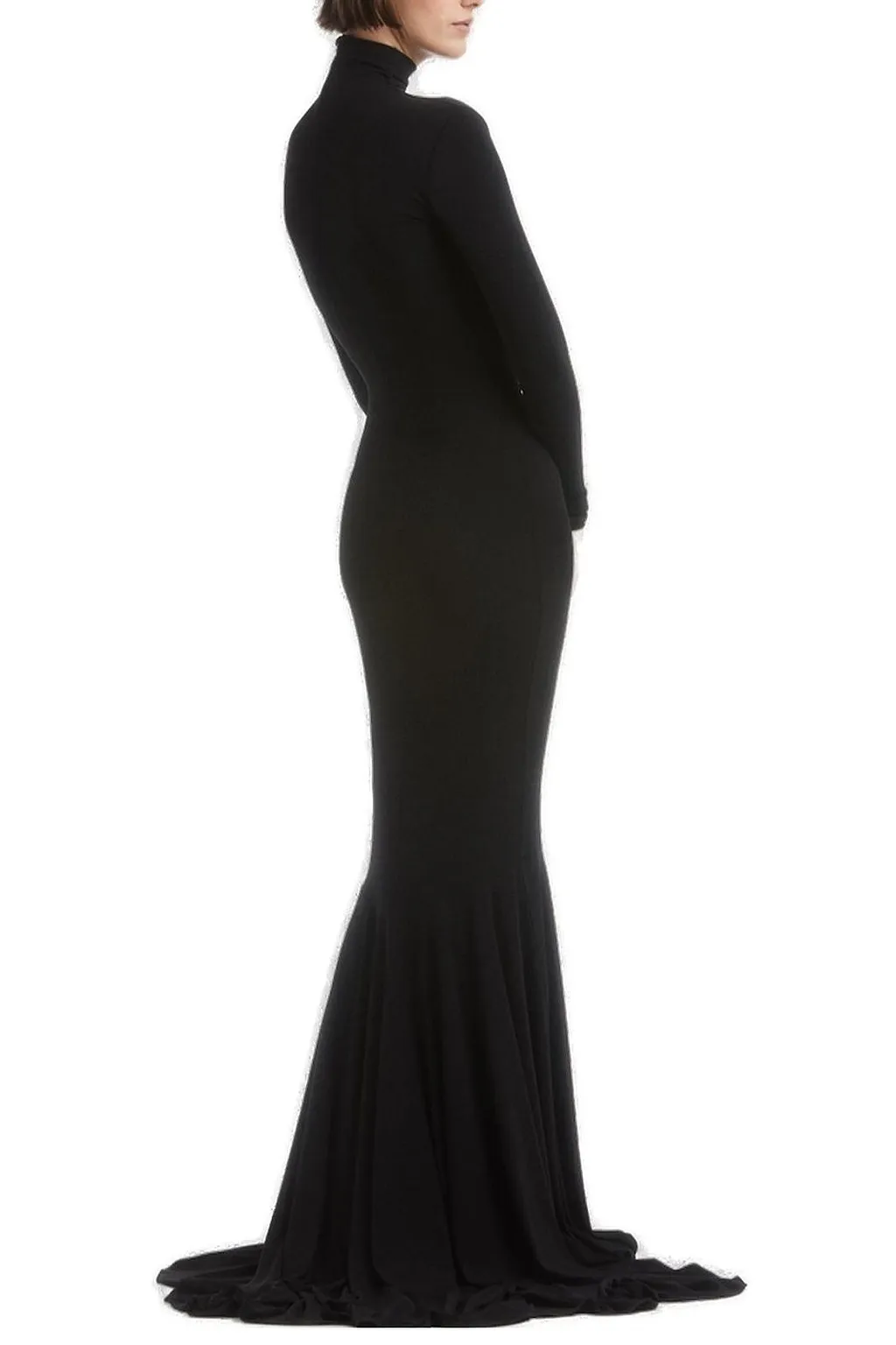 Atu Body Couture High Neck Long-Sleeved Gown