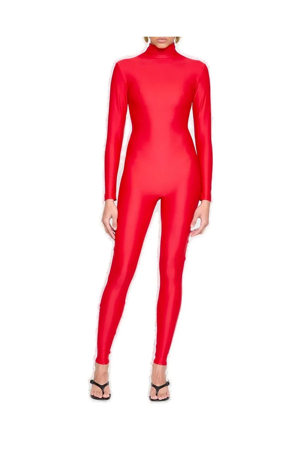 Atu Body Couture High Neck Long-Sleeved Jumpsuit
