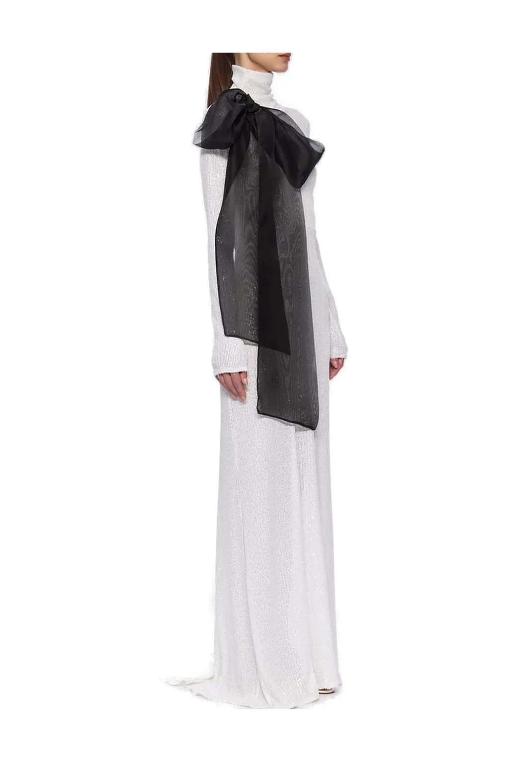 Atu Body Couture High Neck Sequin Dress