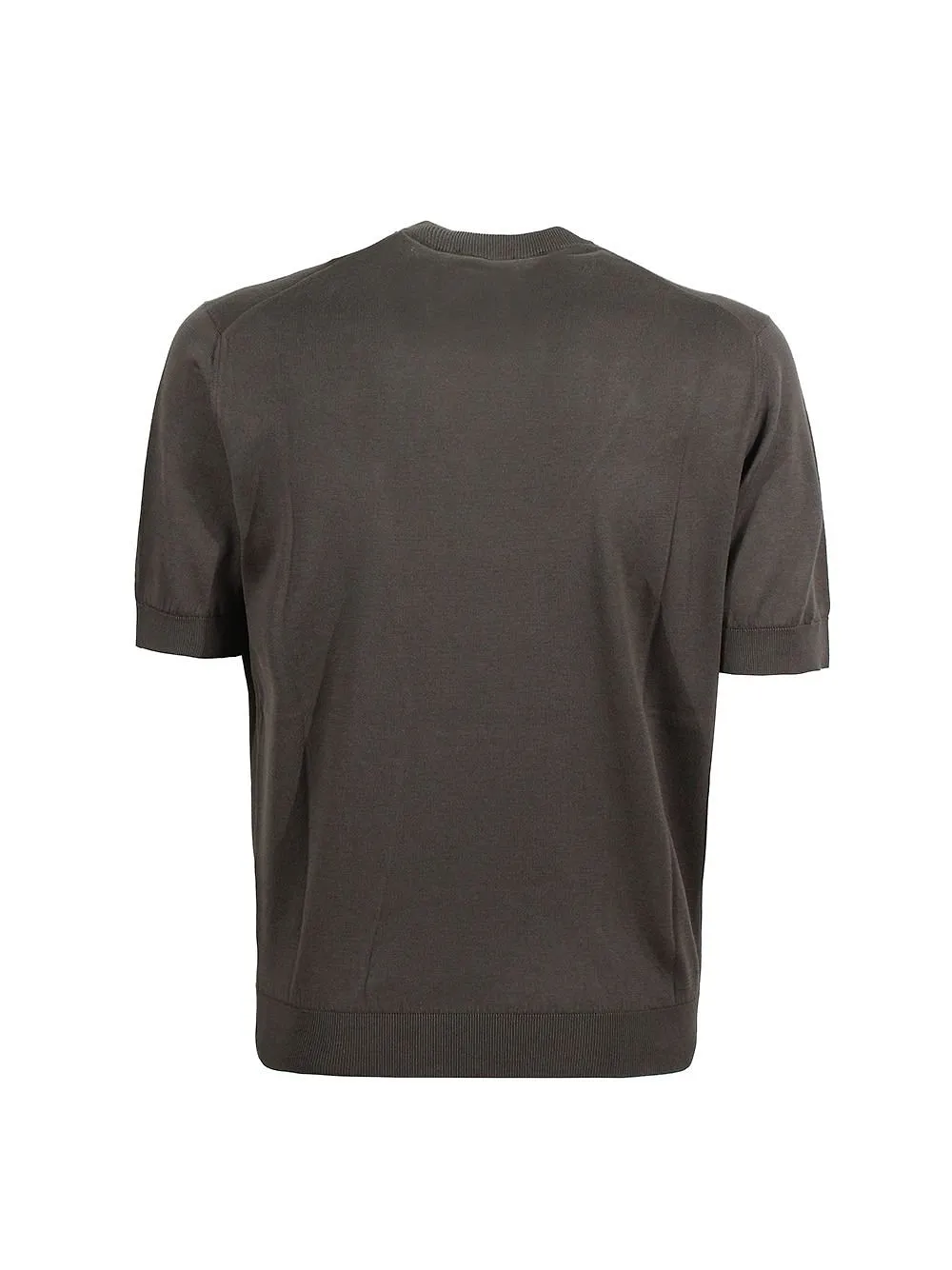 Arrows Short-Sleeve Crewneck Knitted Sweater
