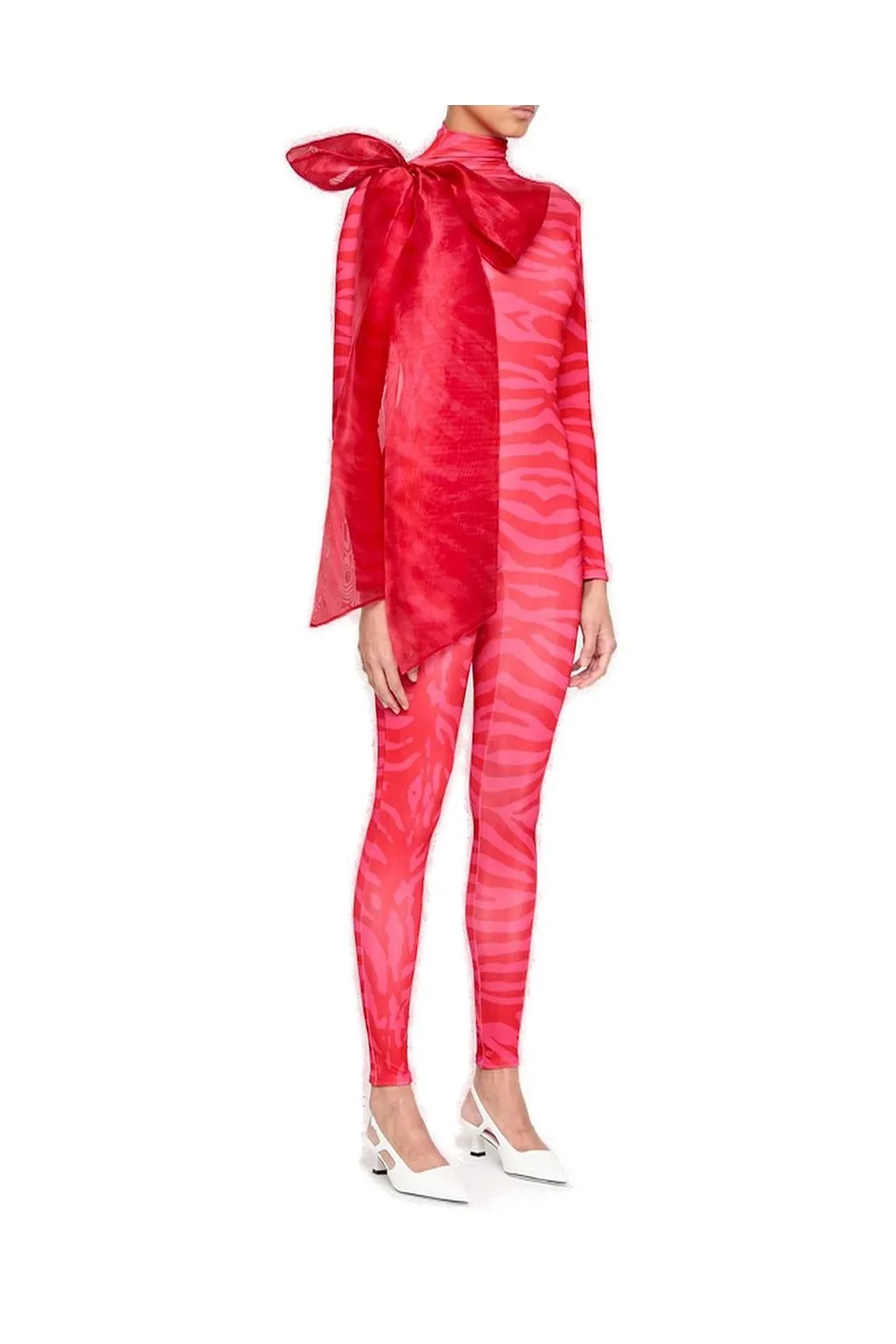 Atu Body Couture Liquorice Bow Detailed Catsuit