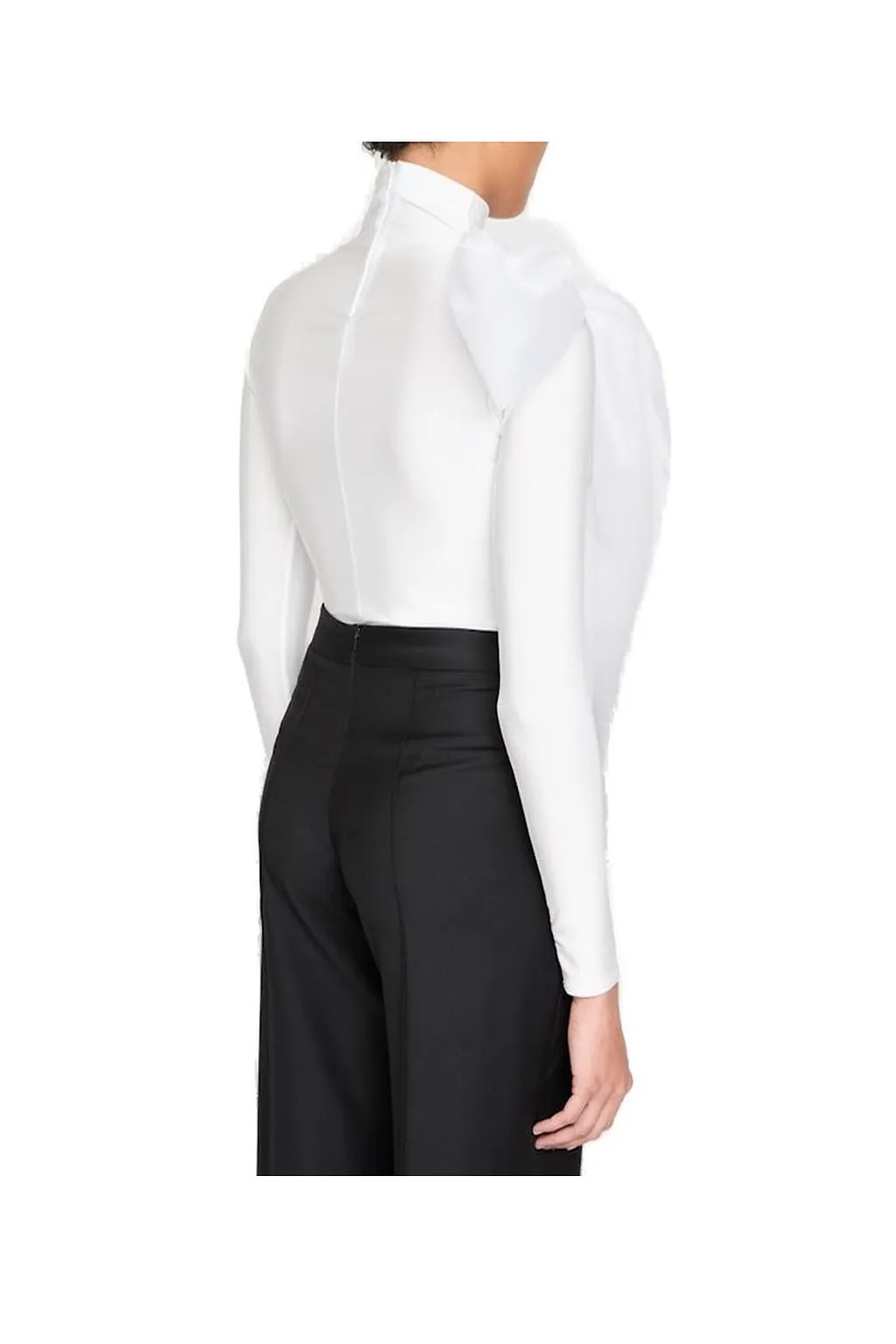 Atu Body Couture Organza Bow Turtleneck Top