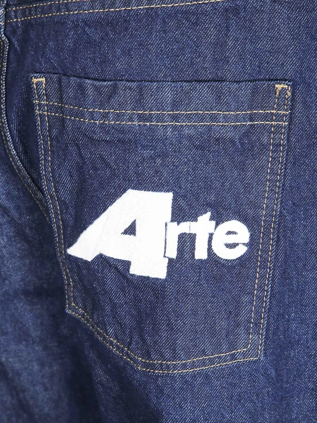 Arte Antwerp Logo Embroidered Denim Jeans