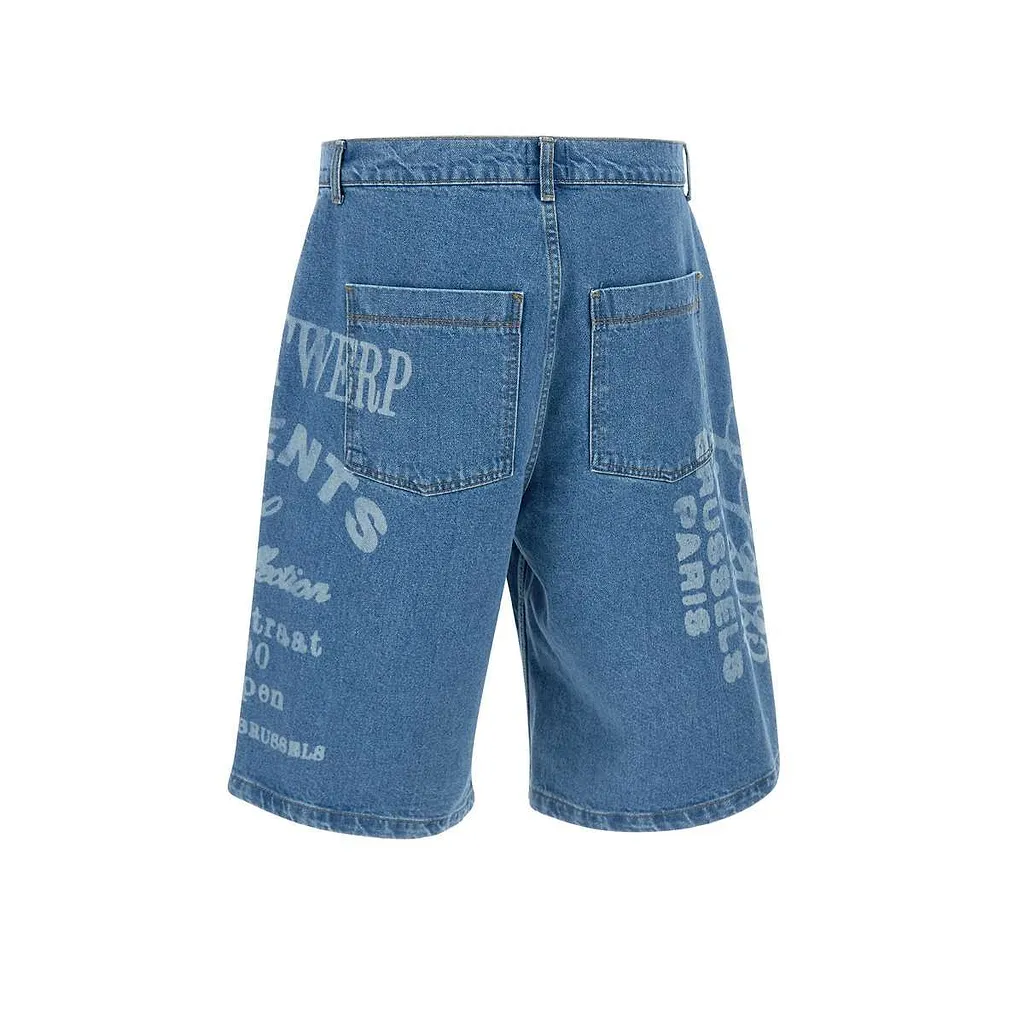 Arte Antwerp Logo-Printed Denim Shorts
