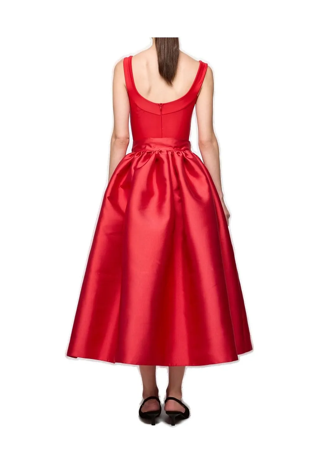 Atu Body Couture Taffeta Midi Skirt