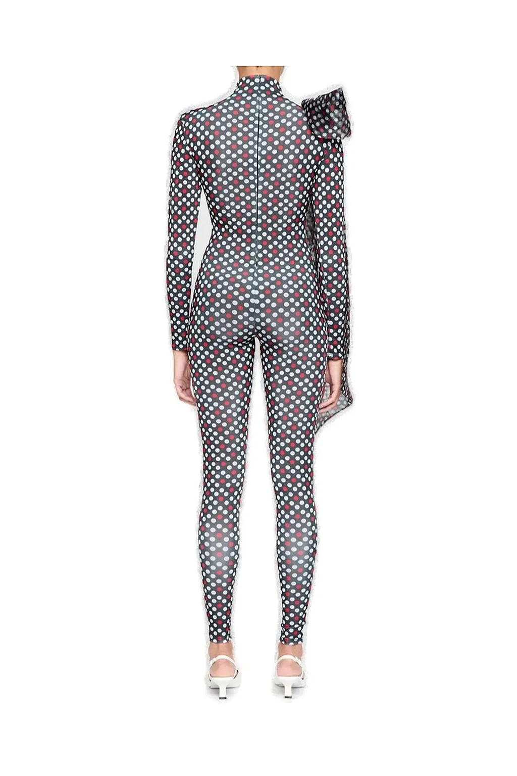Atu Body Couture Small Dots Bow Detailed Catsuit
