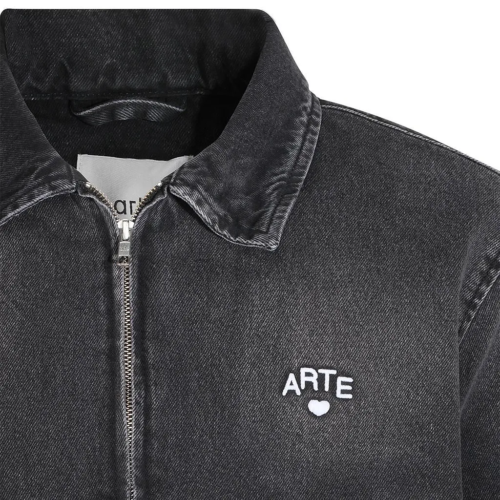 Arte Antwerp Logo Zip Denim Jacket