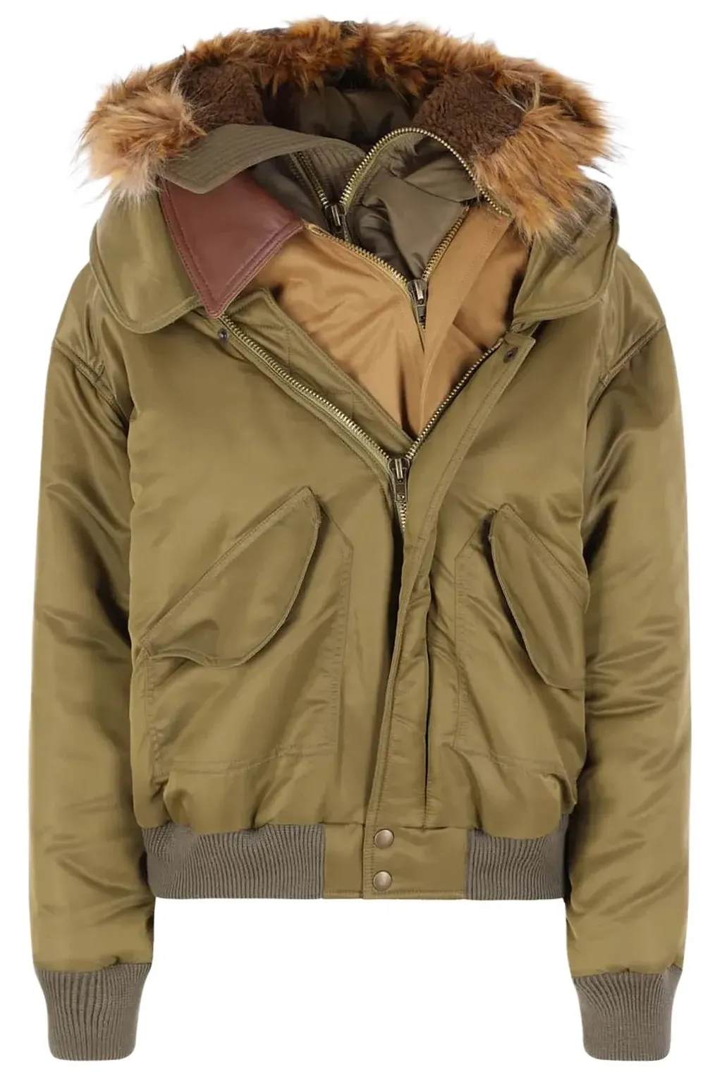August Barron Triple Layer Bomber Coat