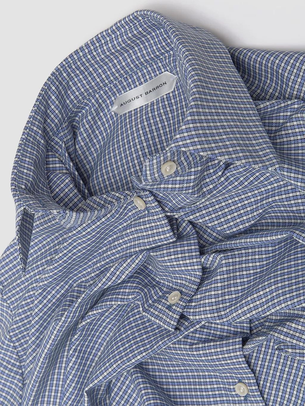 August Barron Lifted Check Slim Shirt