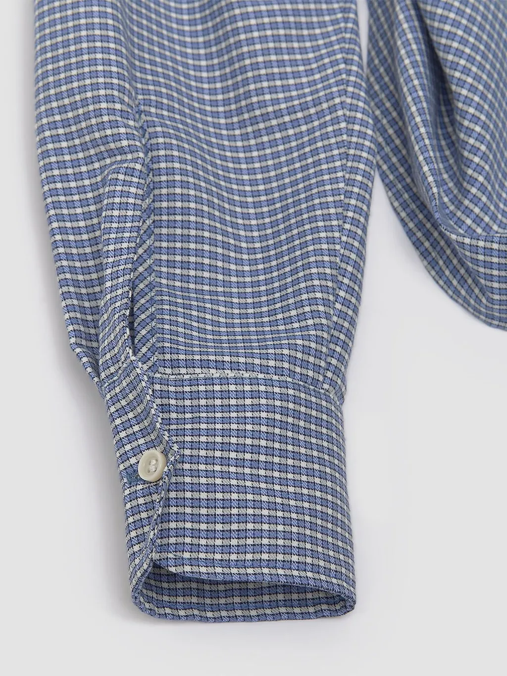 August Barron Lifted Check Slim Shirt