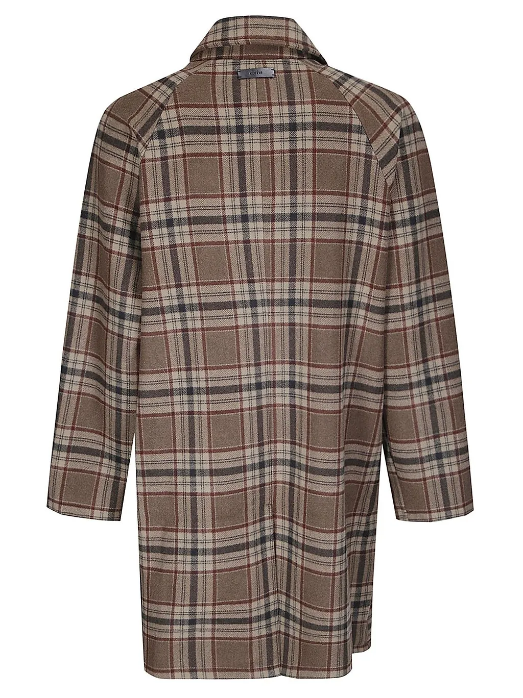Arte Checked Single-Breasted Coat