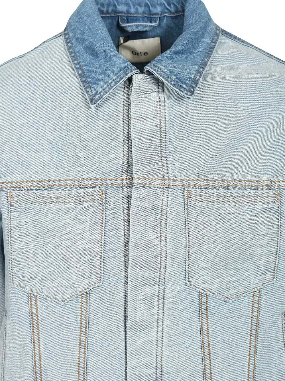 Arte Antwerp Contrast Panel Denim Jacket