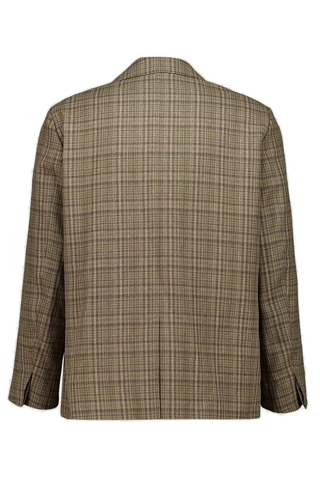 Auralee Checked Buttoned Shirt Jacket