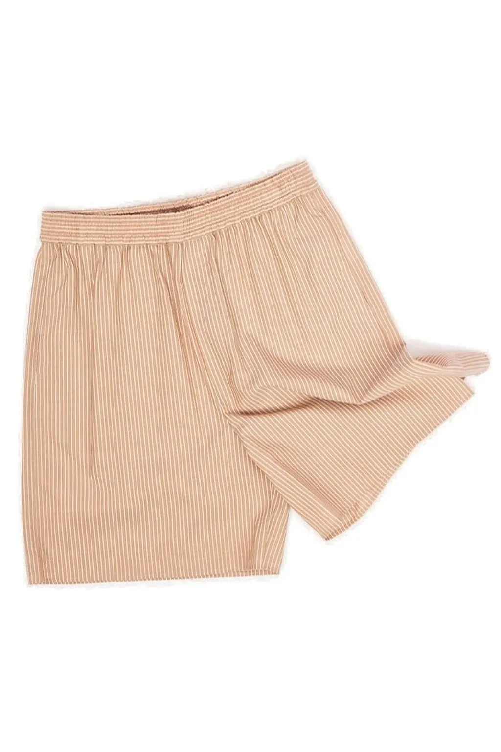Auralee Elasticated Waistband Striped Shorts