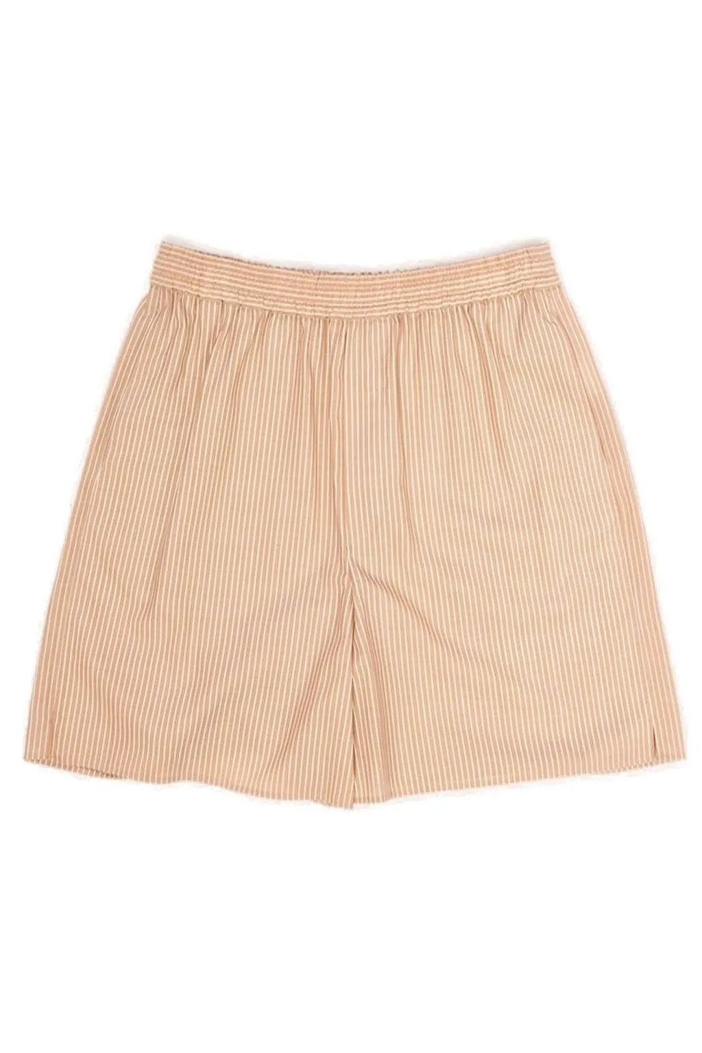 Auralee Elasticated Waistband Striped Shorts
