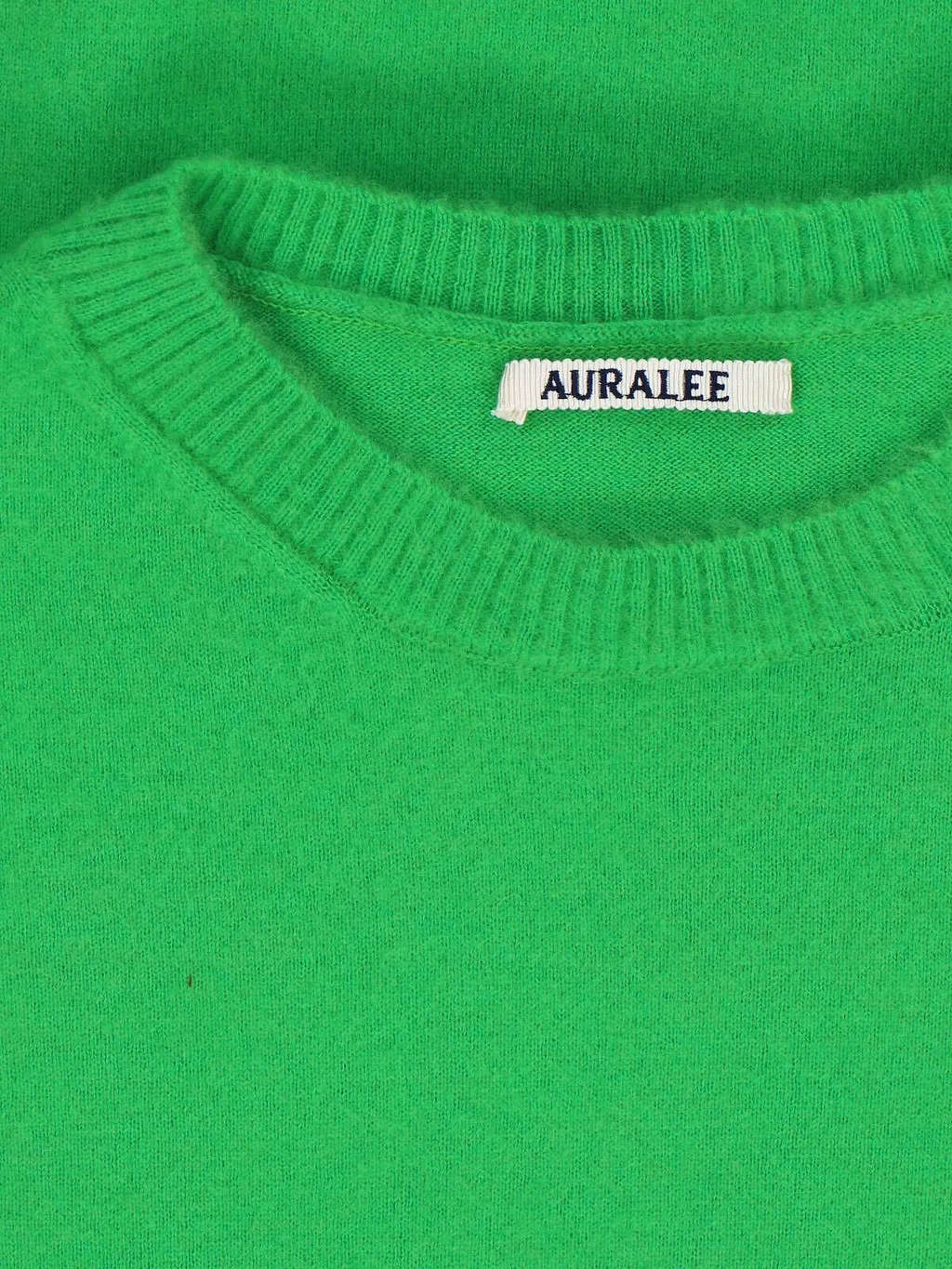 Auralee Crew Neck Knitted Sweater