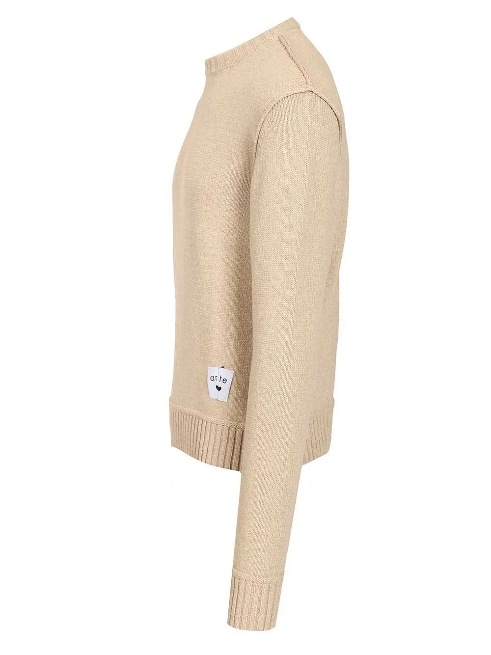Arte Antwerp Label-Patch Crewneck Jumper